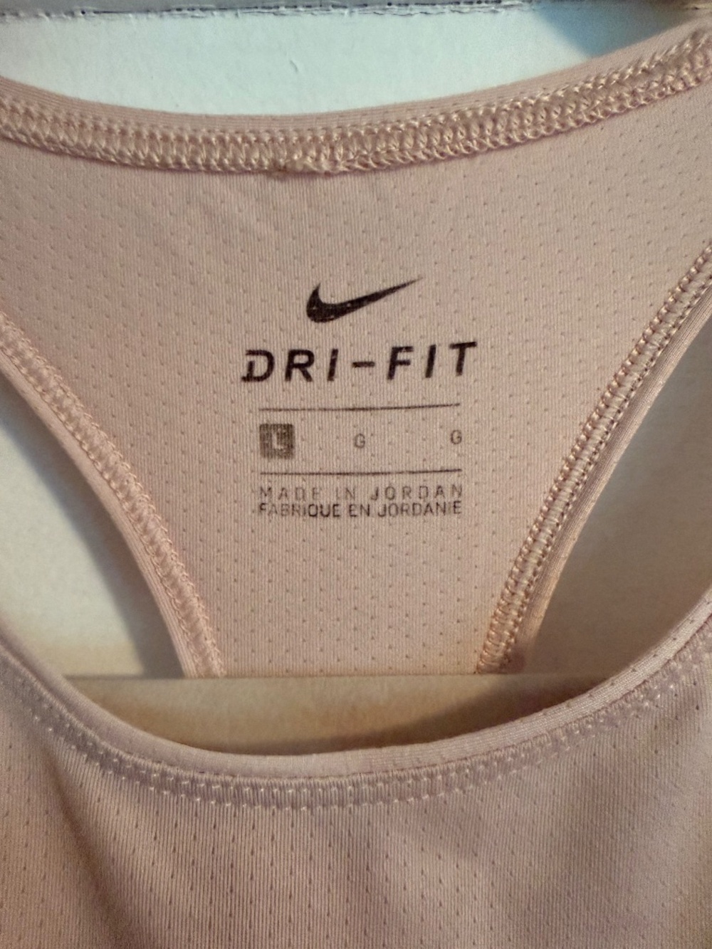 Pink Racerback Workout Tank Nike Dri-FIT Size L - Picture 3 of 5